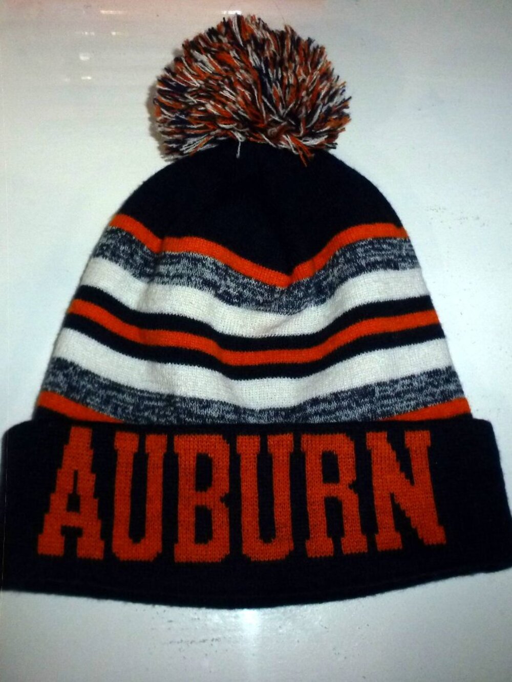 Auburn Tigers Sweater Beanie Hat - One Size Unisex
